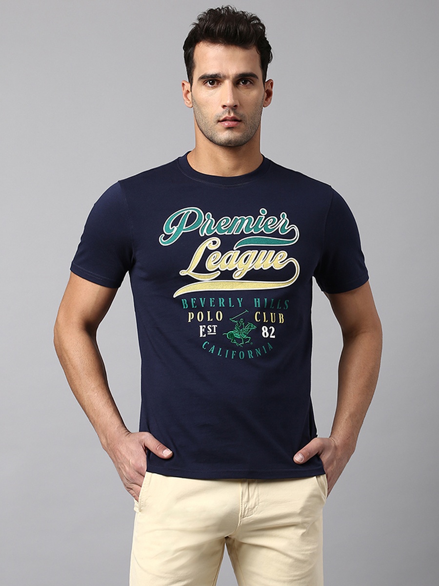 Men Slim Fit Graphic Cotton T-Shirt