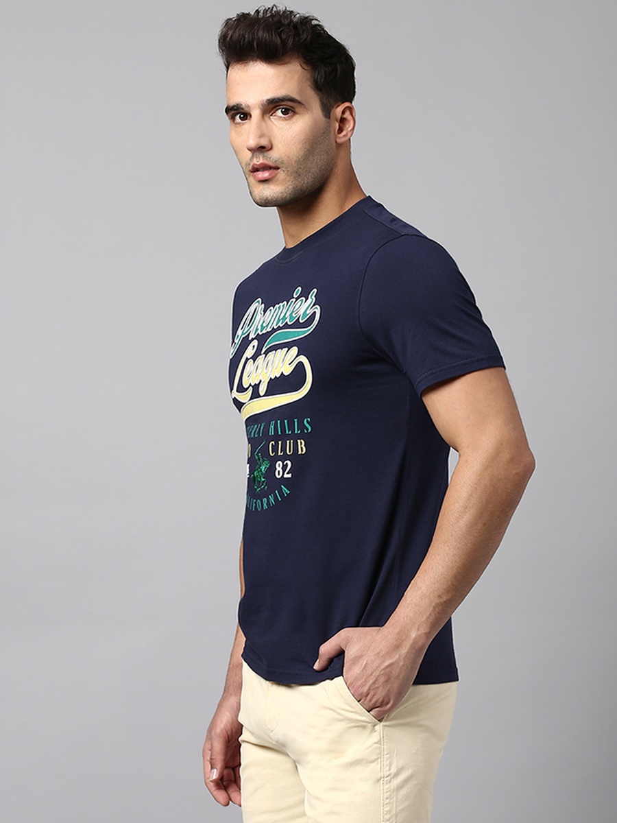 Men Slim Fit Graphic Cotton T-Shirt
