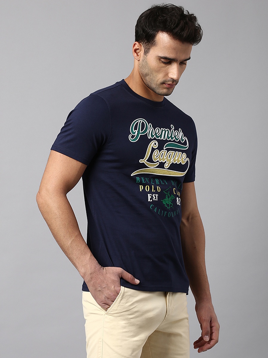 Men Slim Fit Graphic Cotton T-Shirt