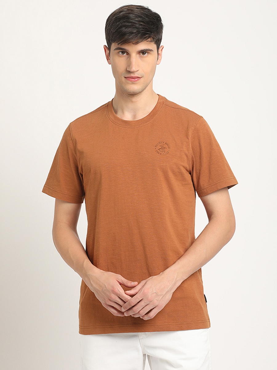 Men Regular Fit Round Neck T-Shirt