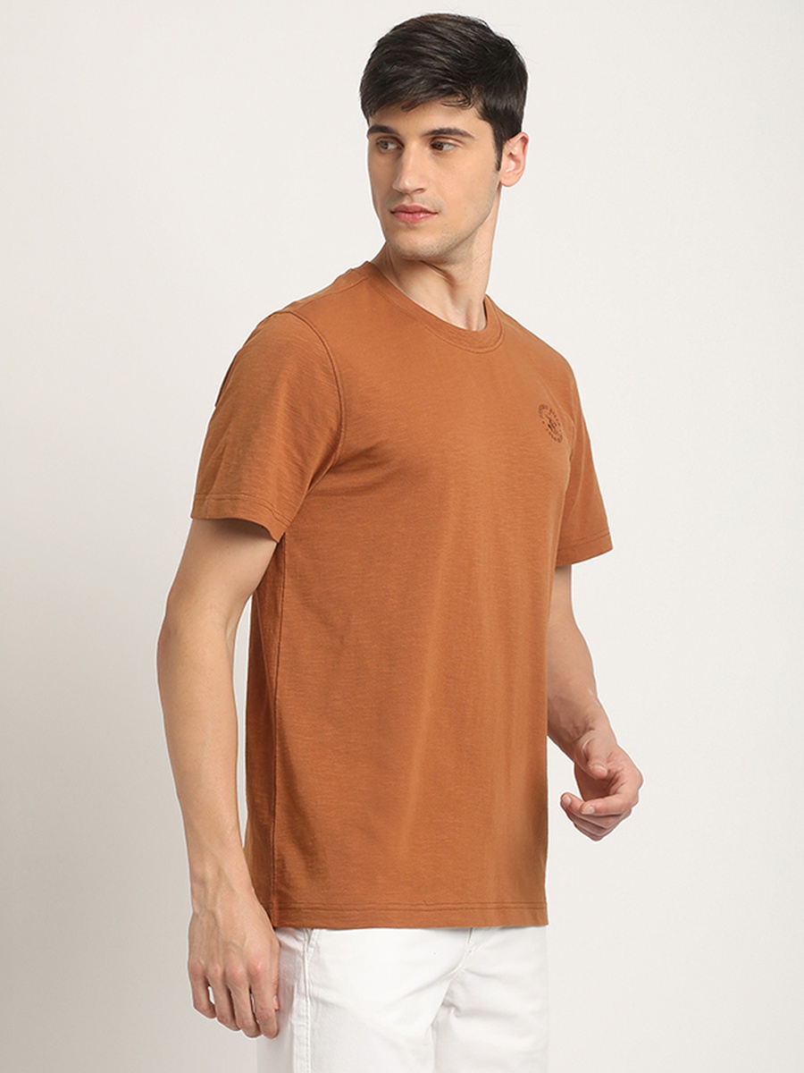 Men Regular Fit Round Neck T-Shirt