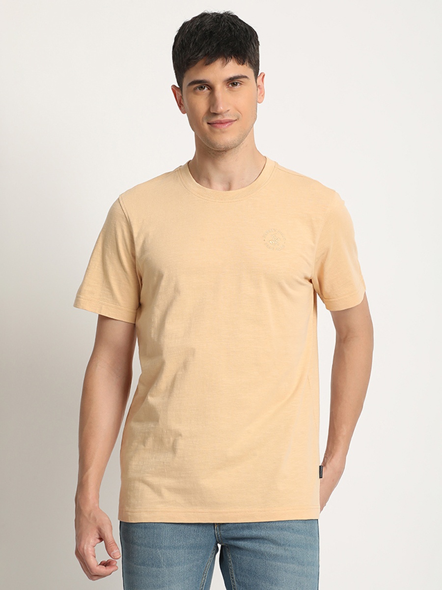 Men Regular Fit Round Neck T-Shirt