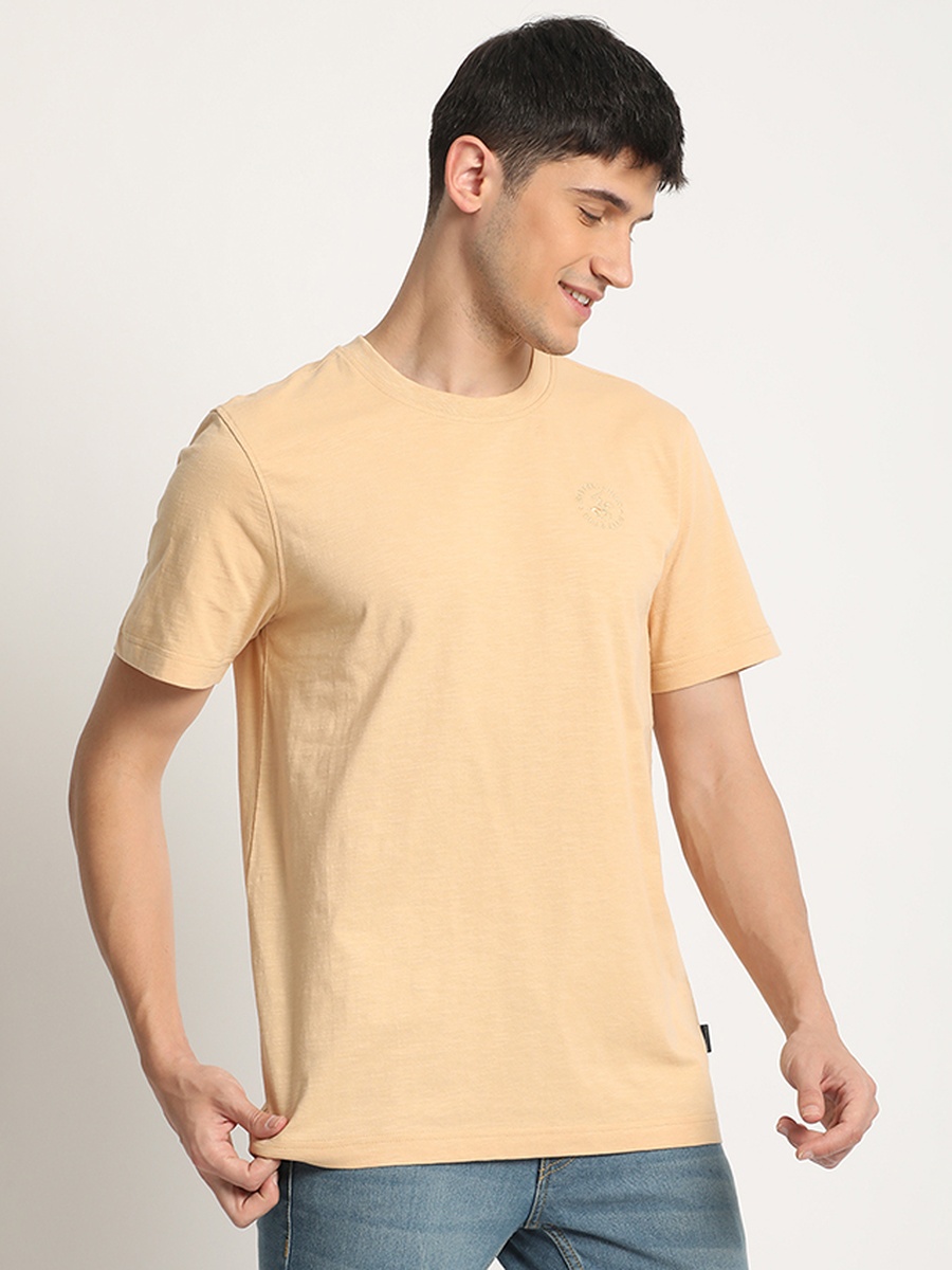 Men Regular Fit Round Neck T-Shirt