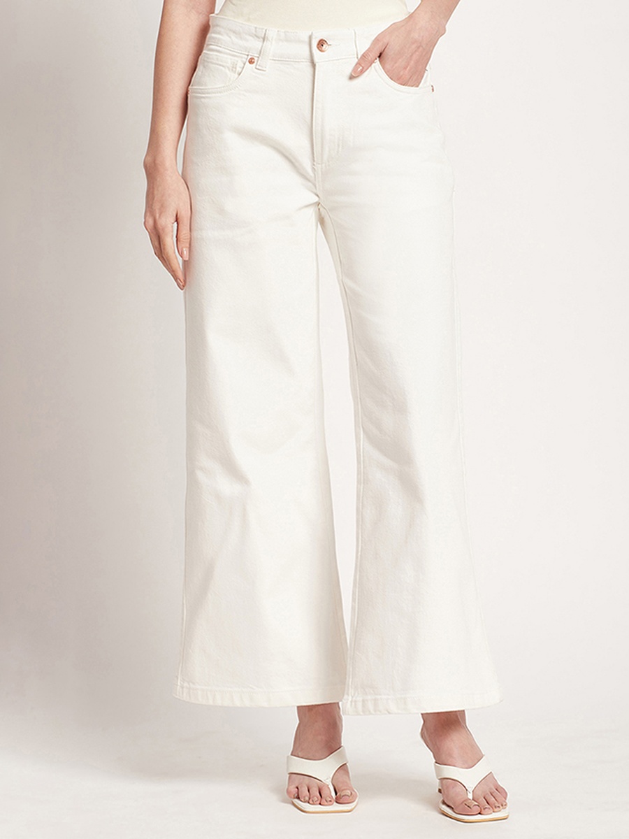 Women Mid Rise Flared Jeans