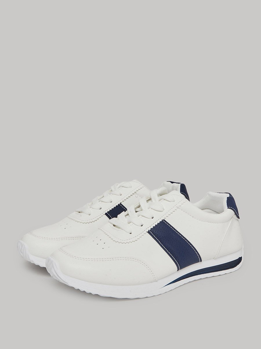 Color Block Lace-Up Sneakers