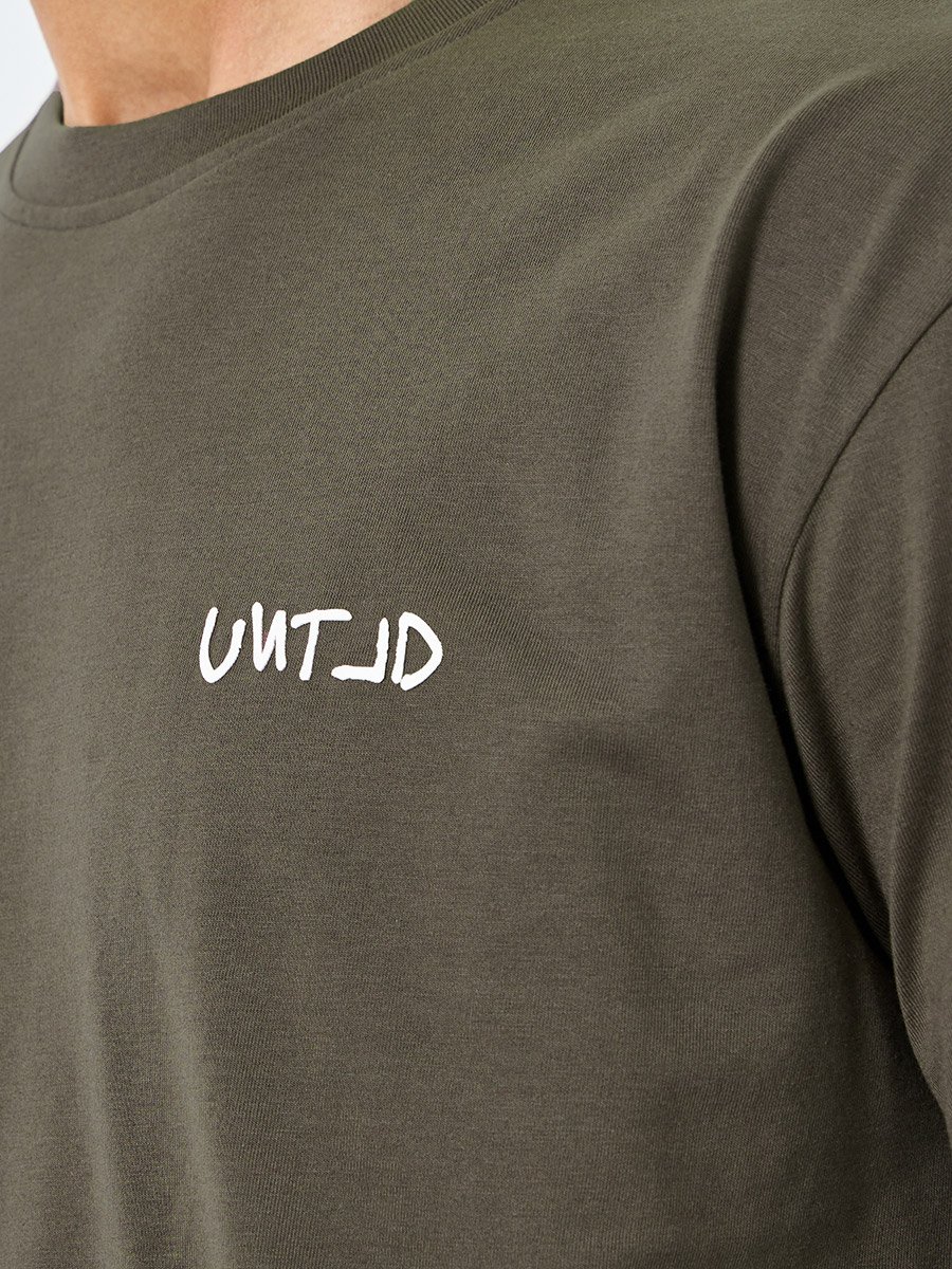 Men Brown Graphic Print Oversized T-Shirt