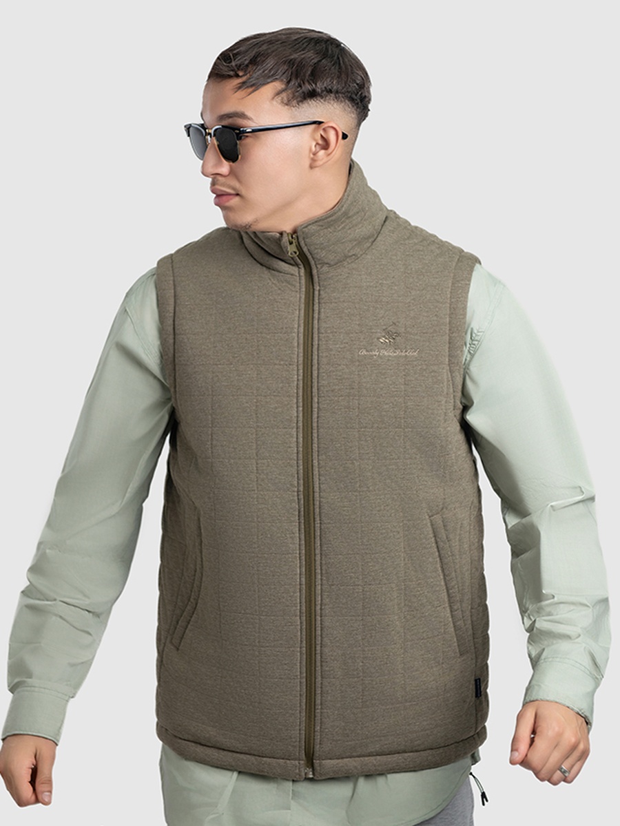 Men Sleeveless Zip-Through Gilet