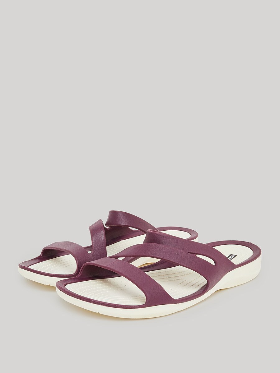 Purple Comfort Flat Sandals