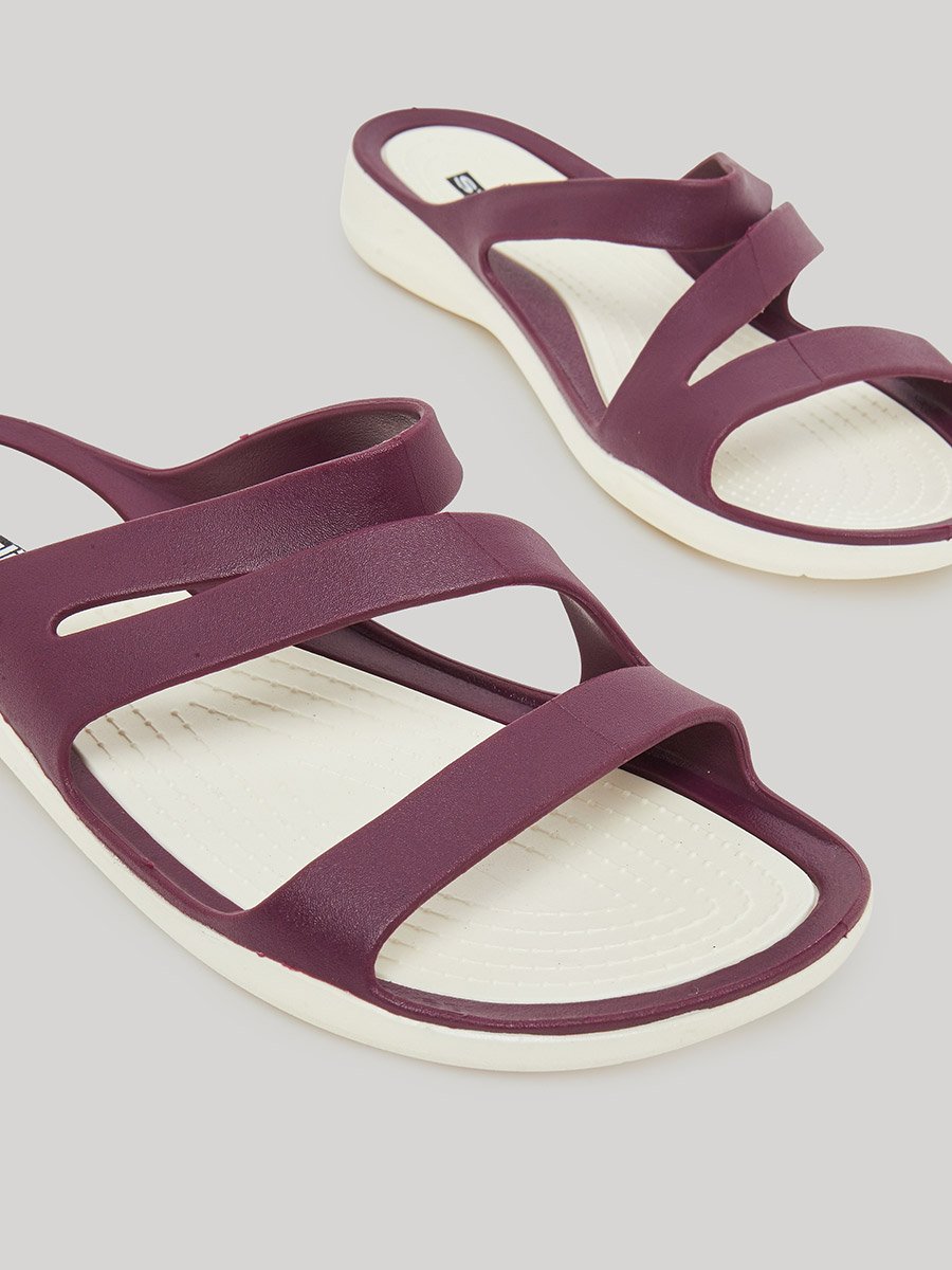 Purple Comfort Flat Sandals
