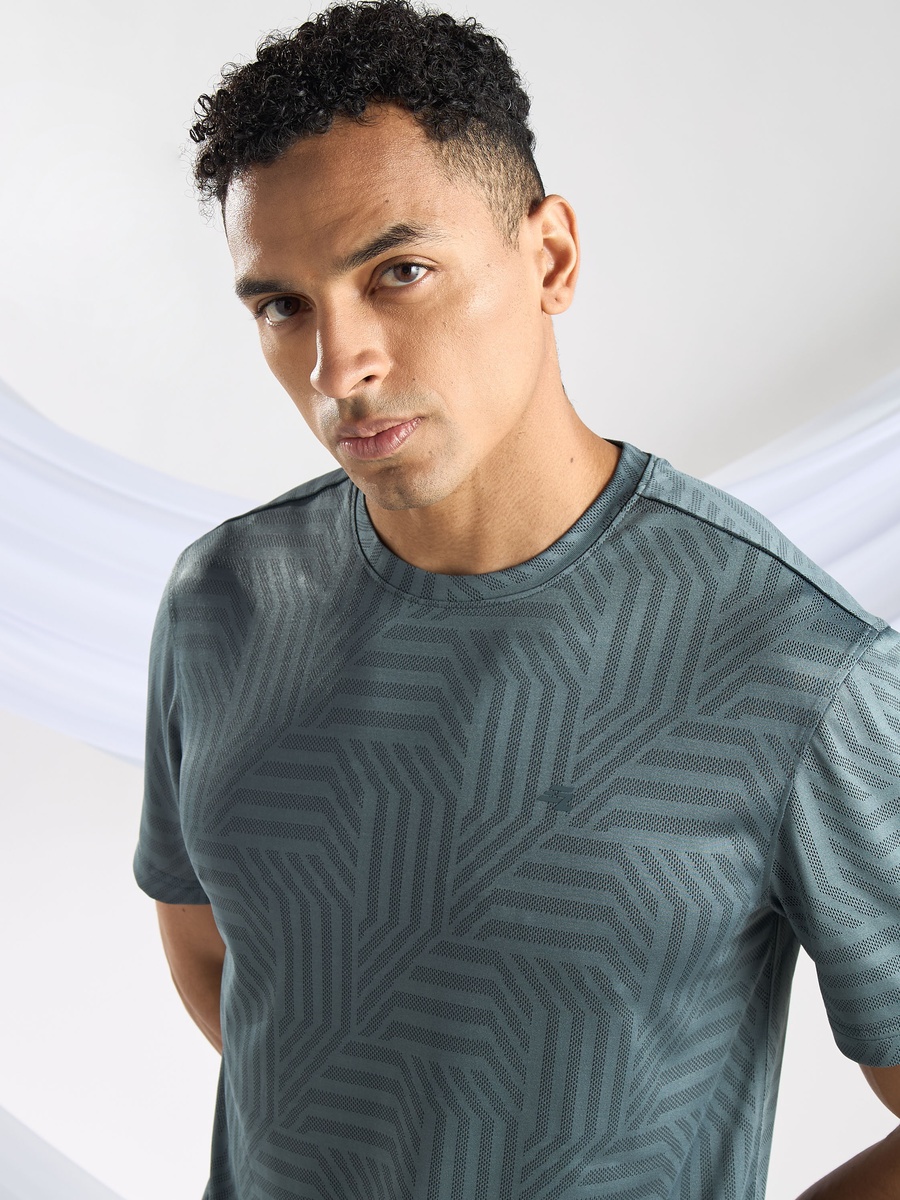 Jacquard Textured T-Shirt