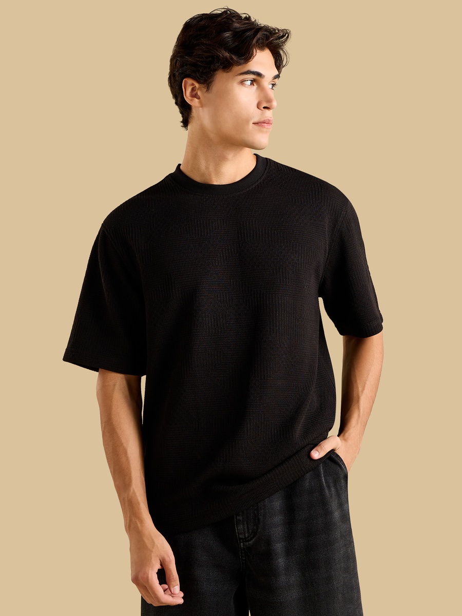 Textured Jacquard T-Shirt