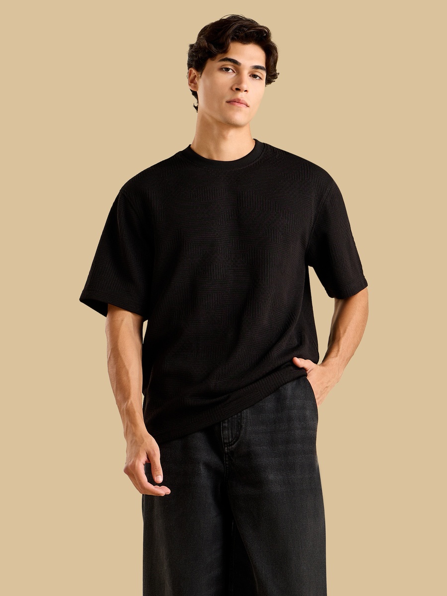 Textured Jacquard T-Shirt