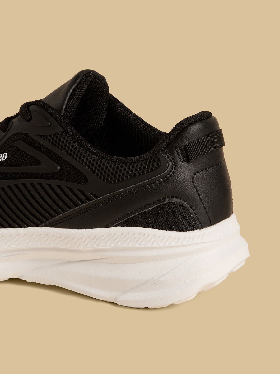 Textured Lace-Up Sports Shoes