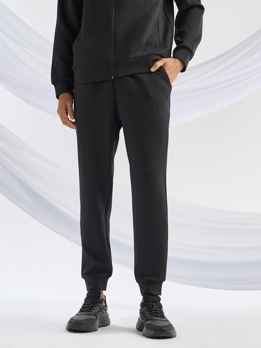 Regular Fit Drawstring Closure Joggers