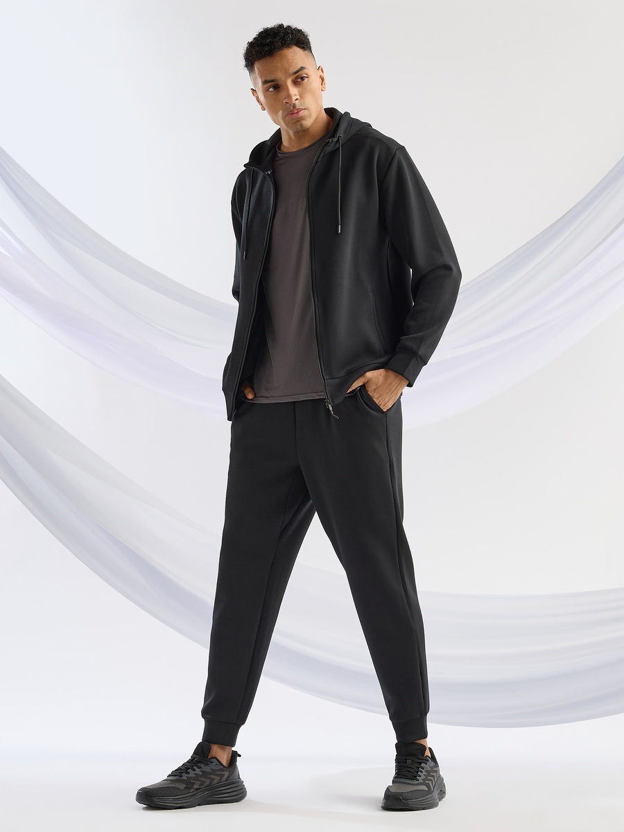 Regular Fit Drawstring Closure Joggers