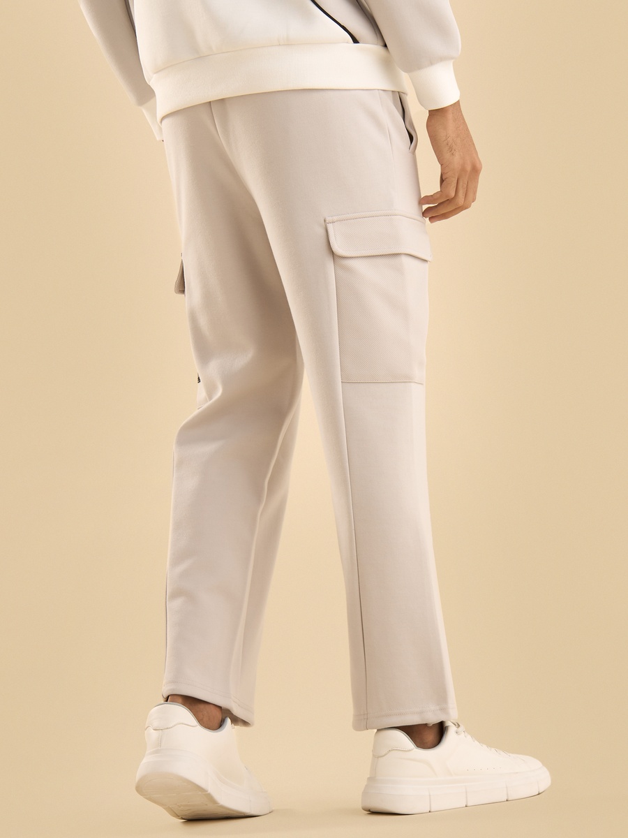 Pique Textured Cargo Joggers