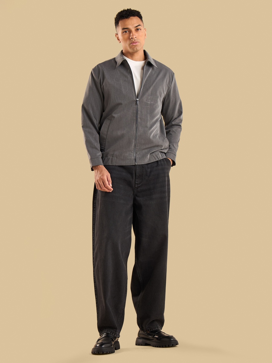Zip Through Harrington Jacket