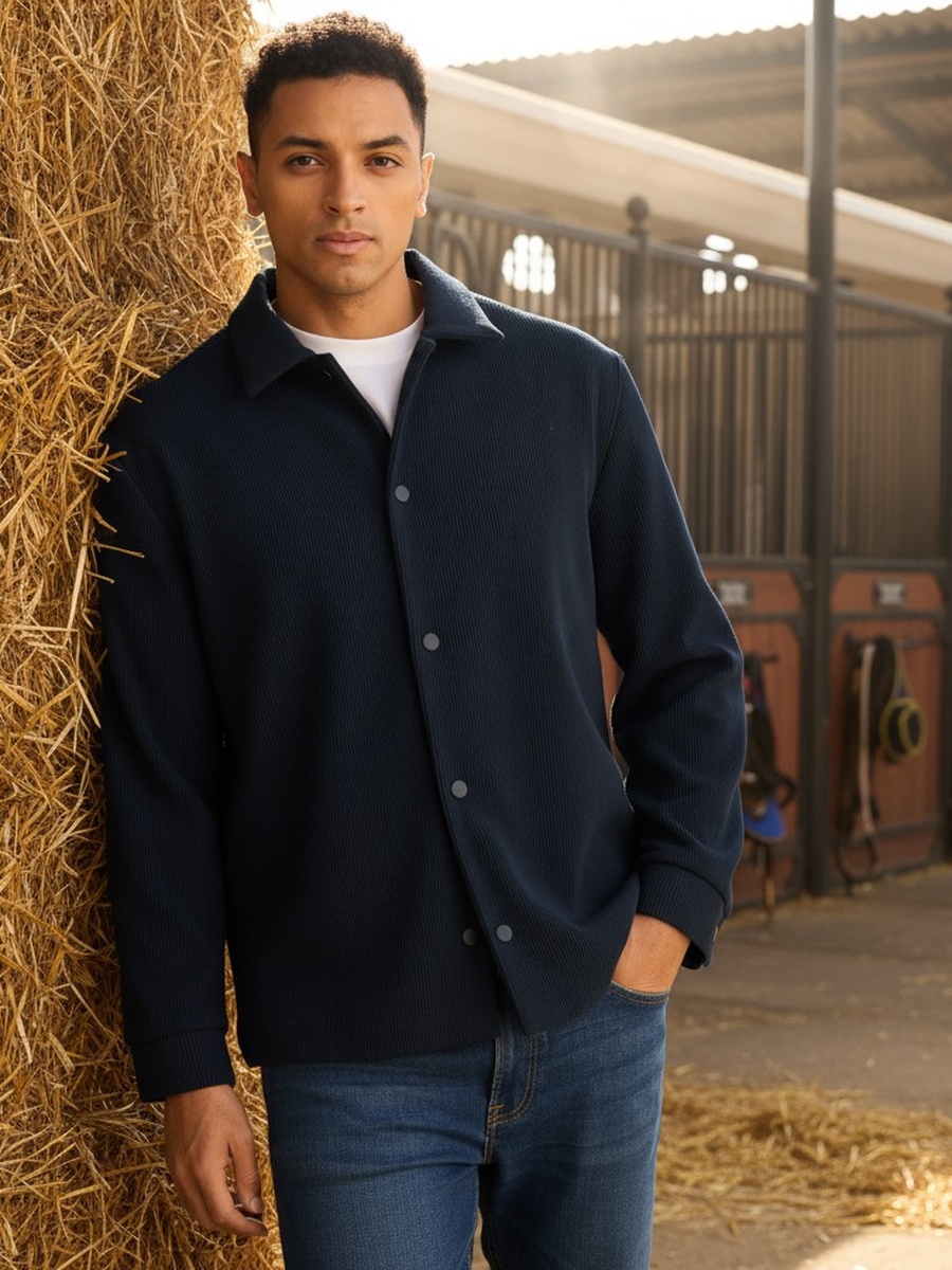 Textured Vertical Knit Jacket
