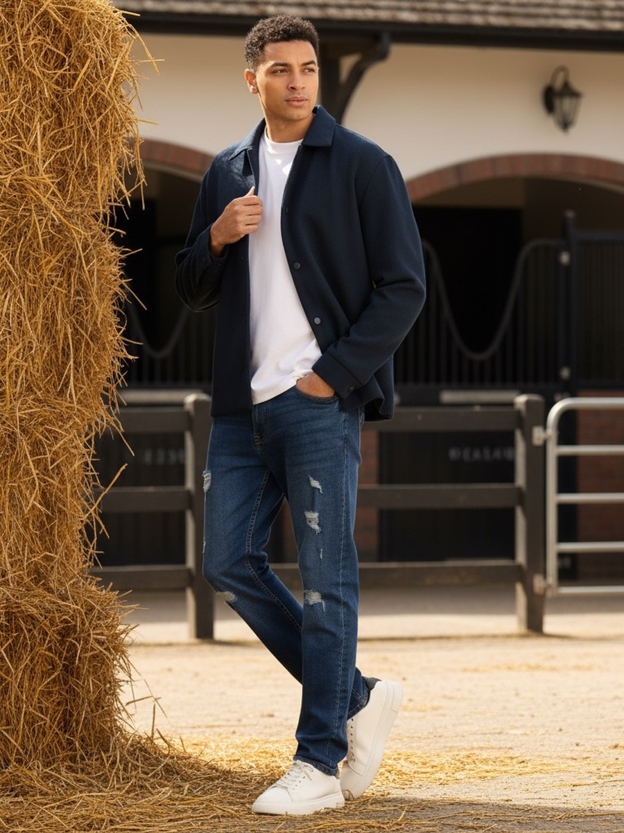 Textured Vertical Knit Jacket