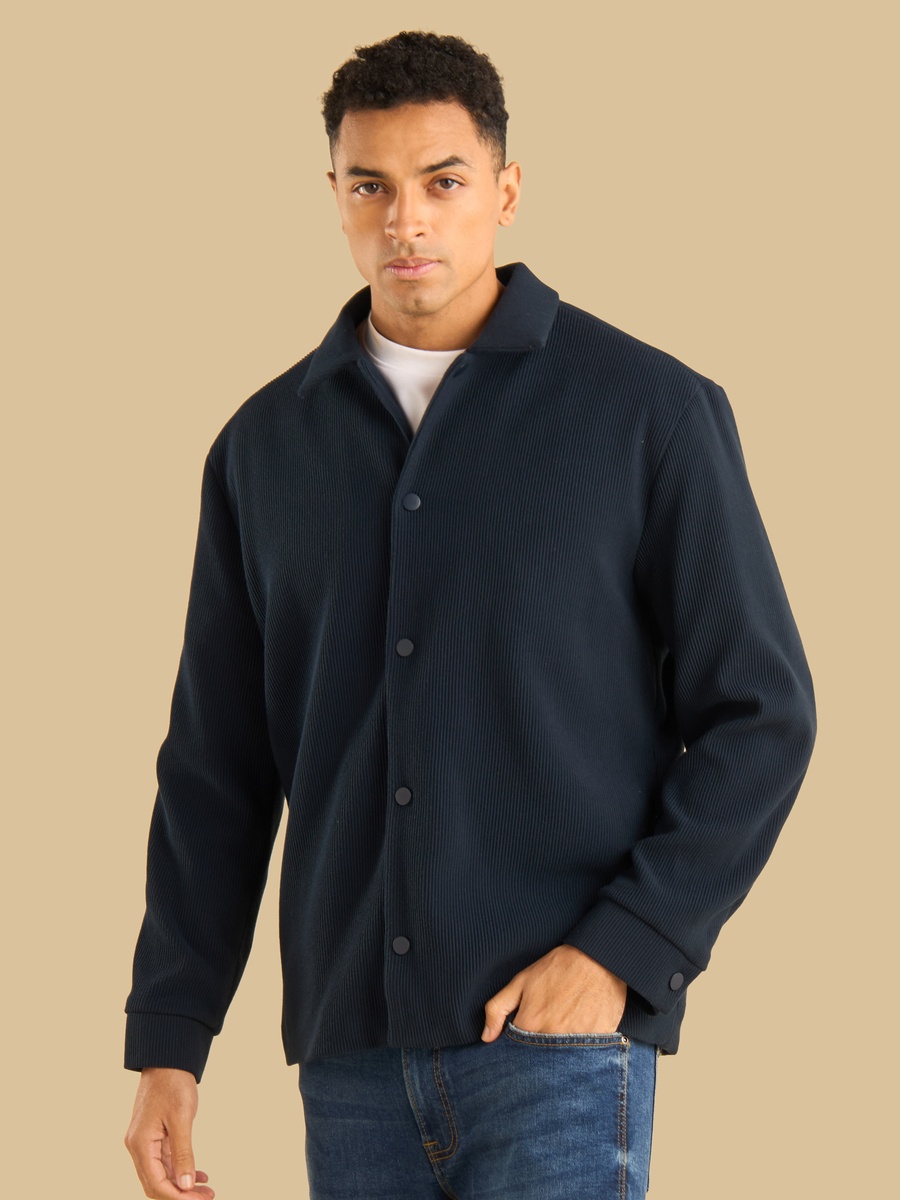 Textured Vertical Knit Jacket