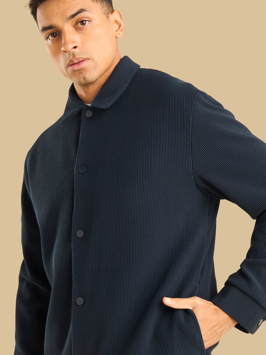 Textured Vertical Knit Jacket