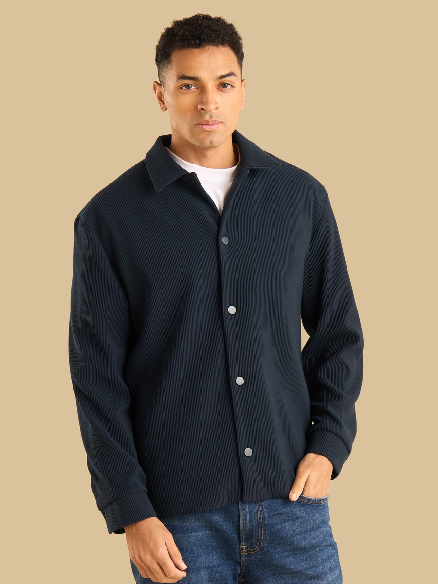 Textured Vertical Knit Jacket