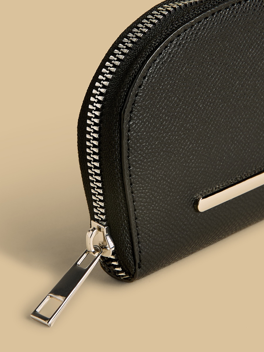 Textured Zip Around Wallet