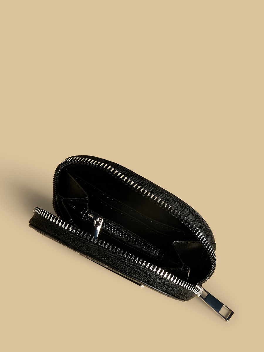Textured Zip Around Wallet