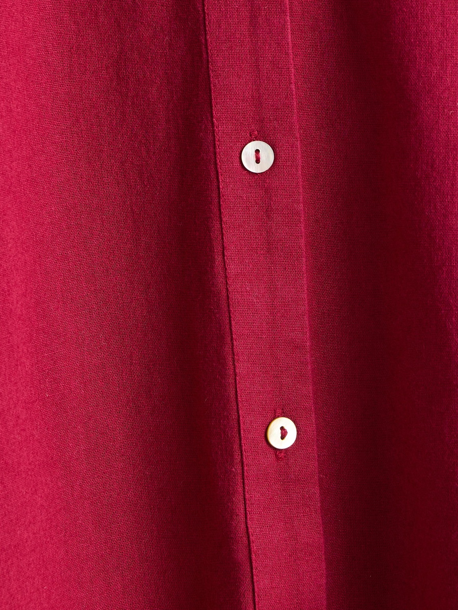 Plain Button Through Cover-Up Shirt Dress