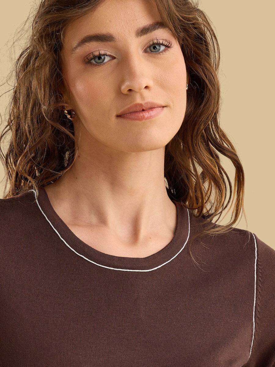 Tipping Detail Sweater