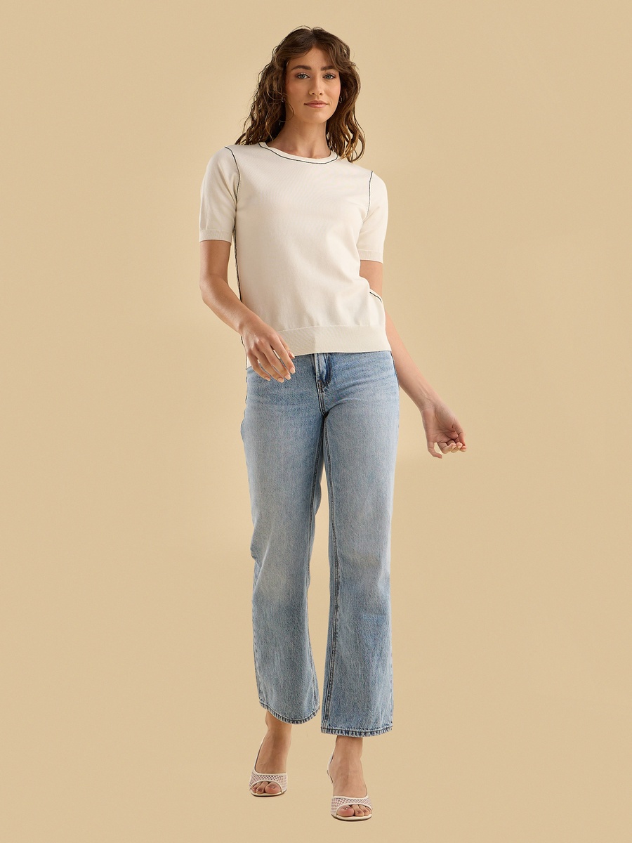 Tipping Detail Sweater