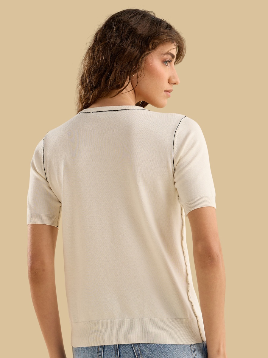 Tipping Detail Sweater