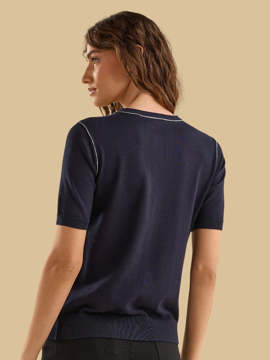 Tipping Detail Sweater