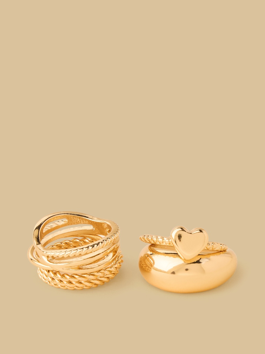 Pack of 7 - Metallic Ring