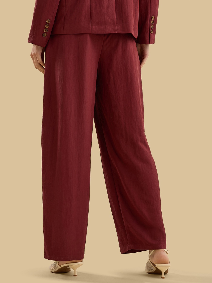 Balloon Fit Pleated Pants