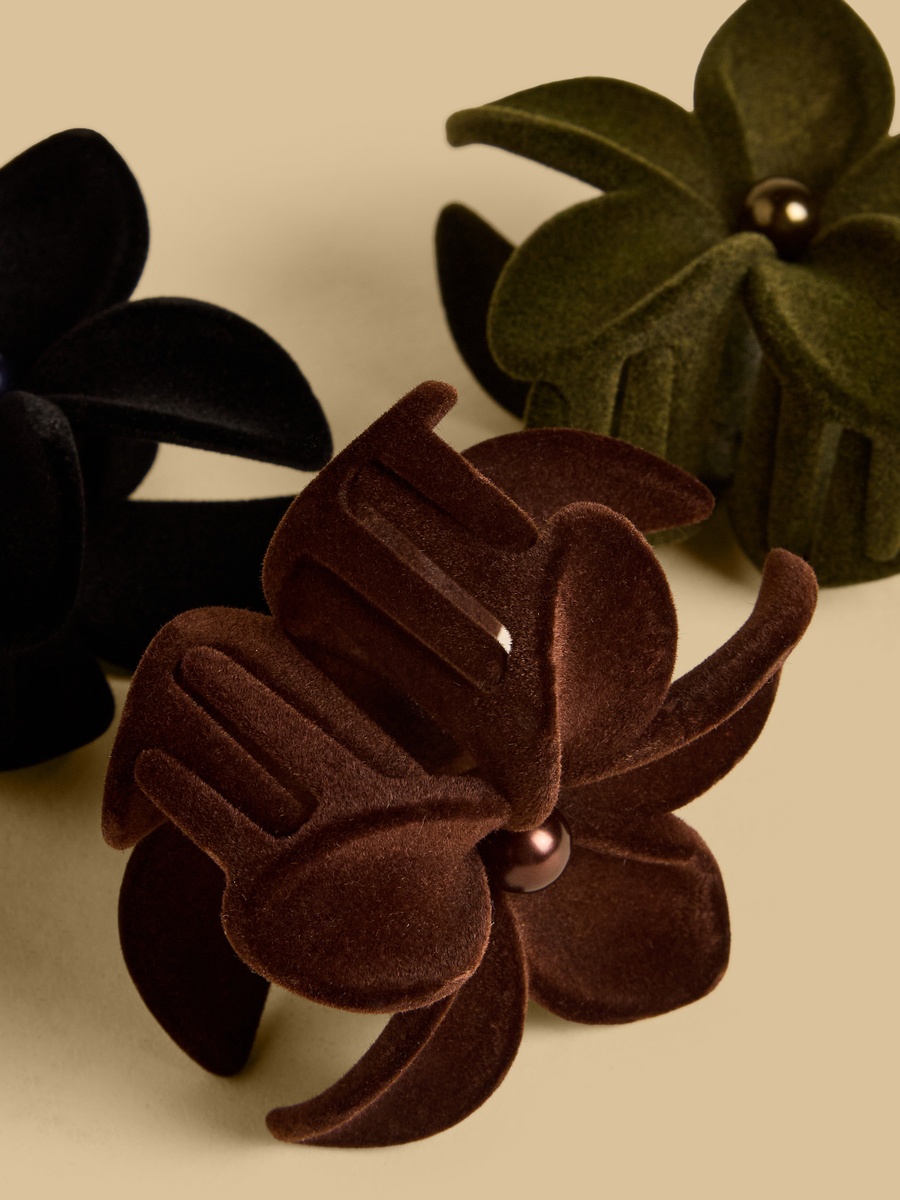 Pack of 3 - Floral Hair Clamp