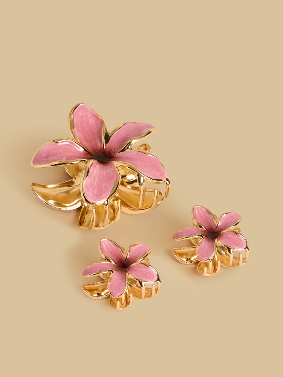 Pack of 3 - Floral Hair Clamp