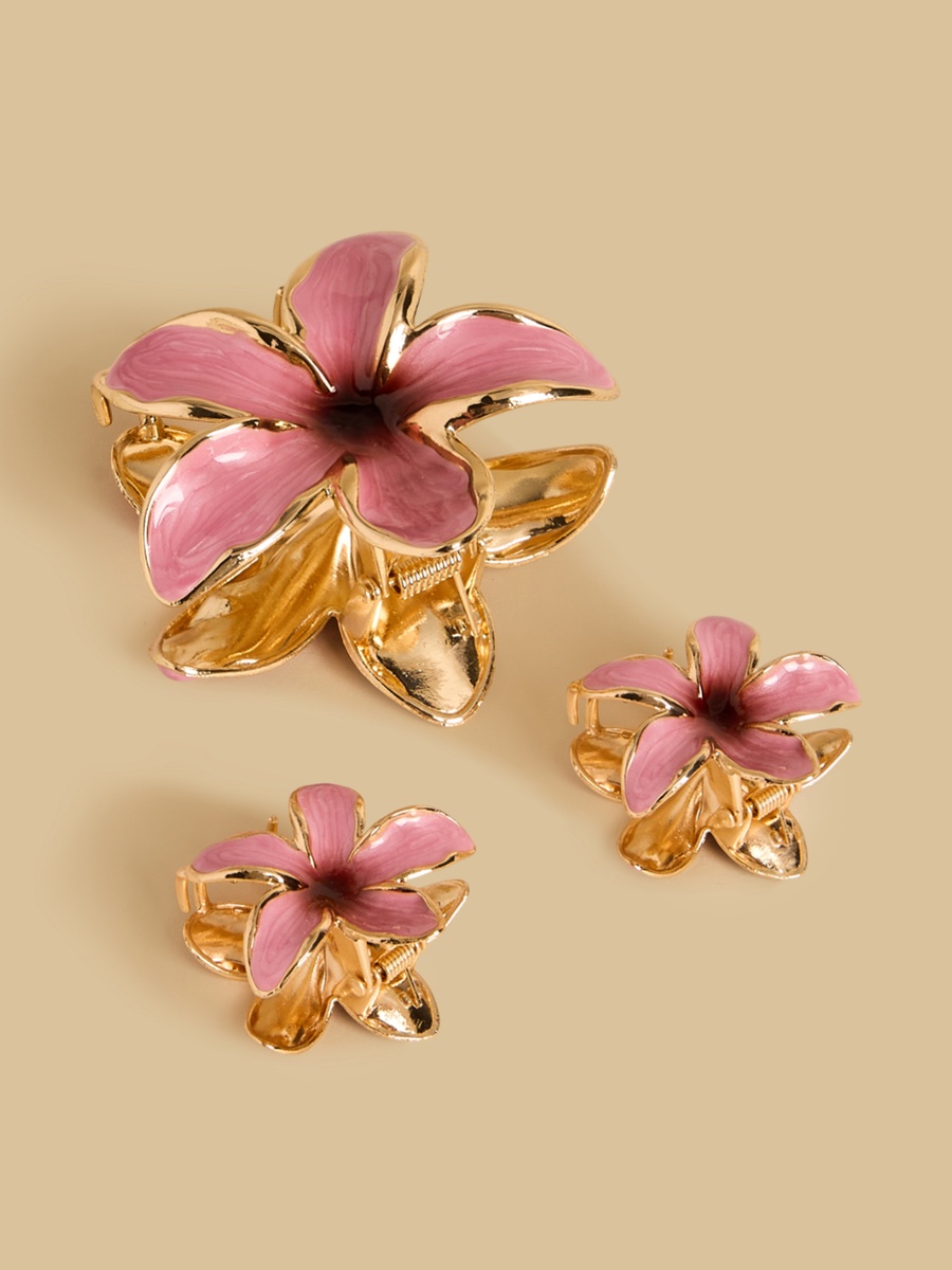 Pack of 3 - Floral Hair Clamp