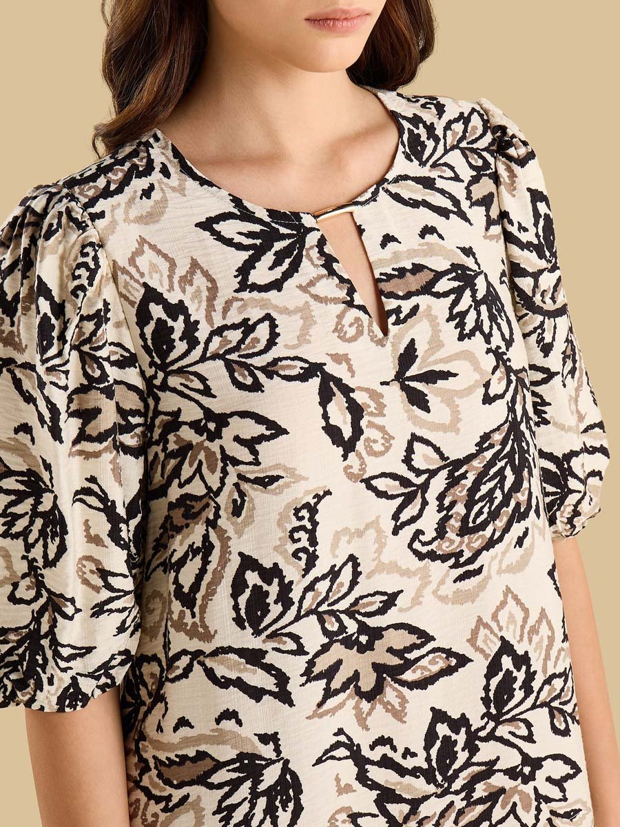 Keyhole Cutout Midi Dress