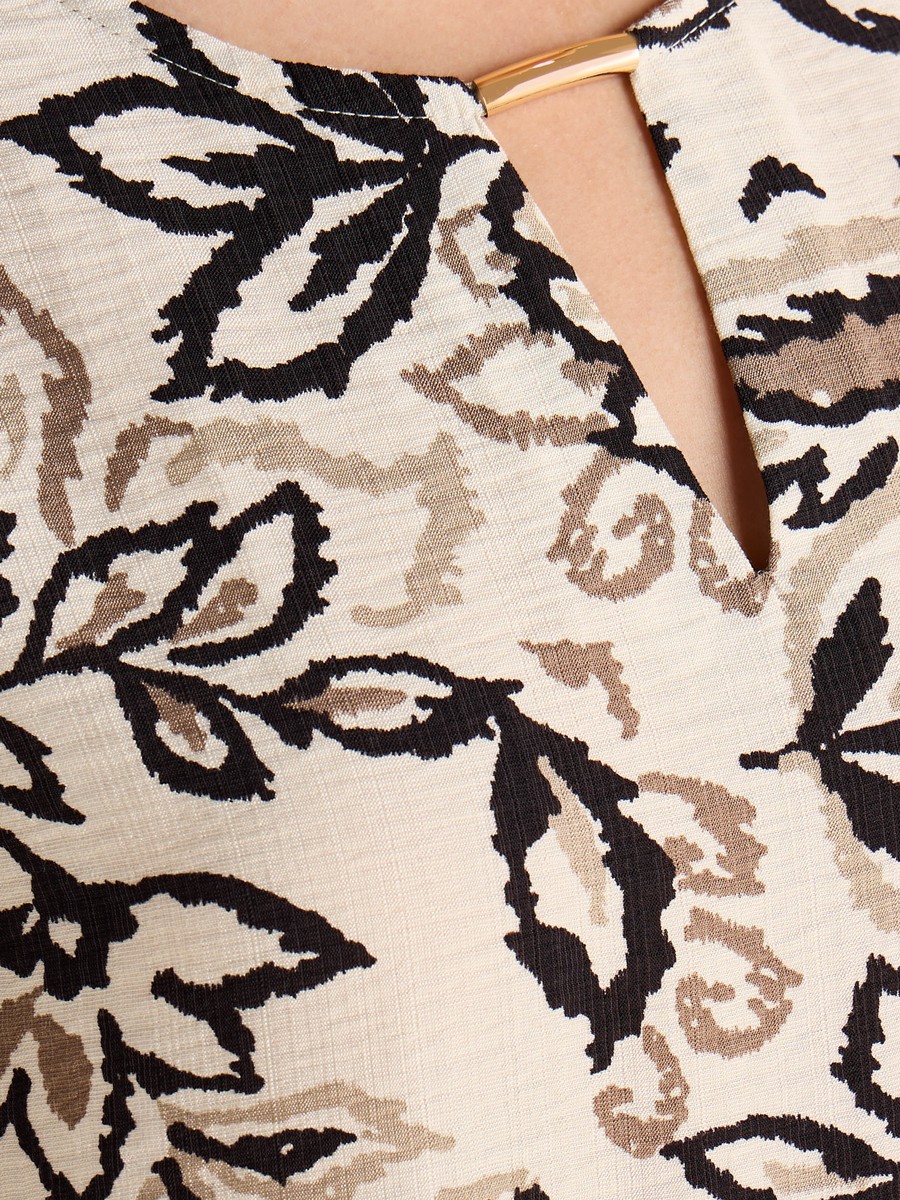 Keyhole Cutout Midi Dress