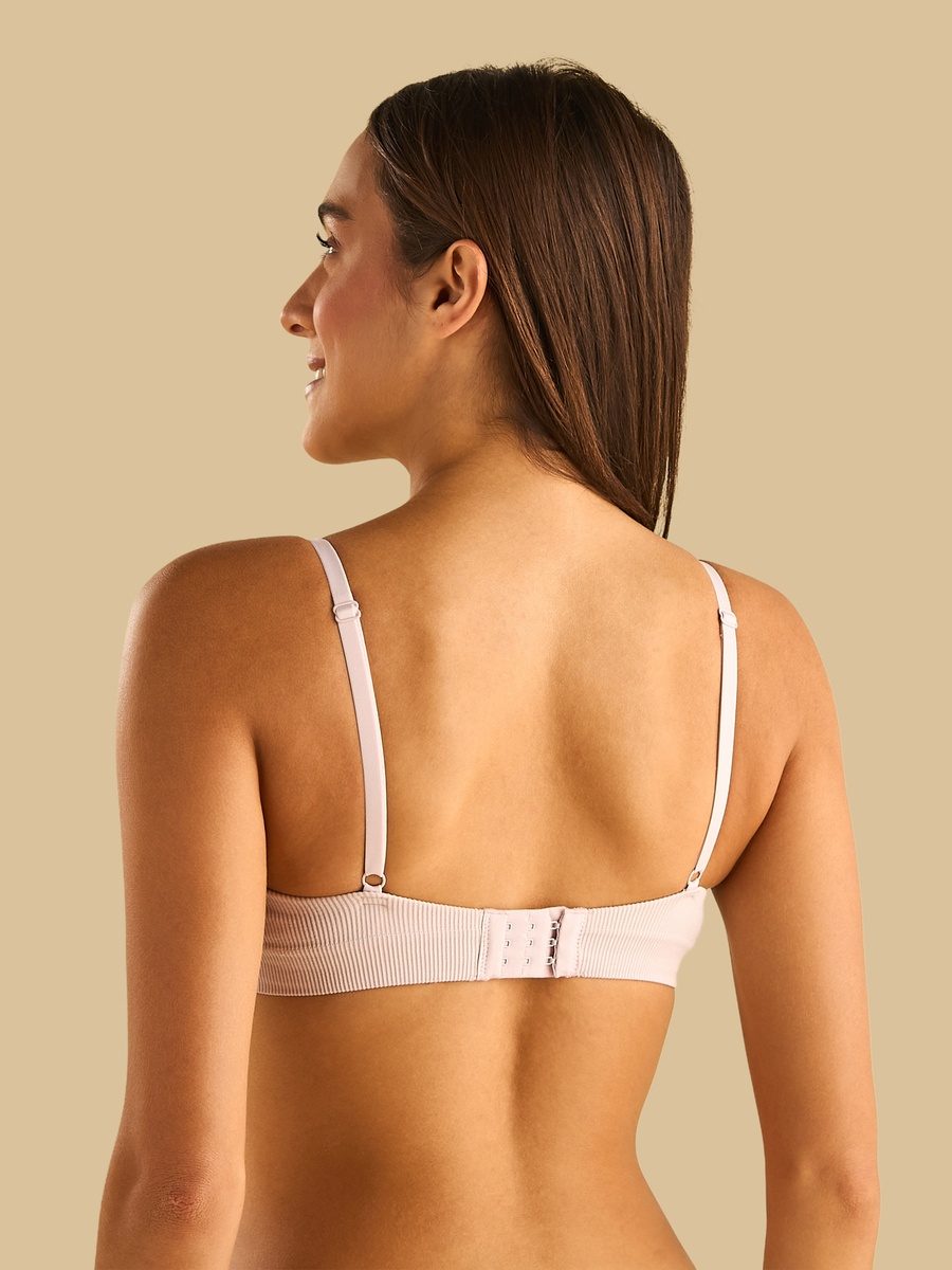 Ribbed Wired Push-Up Bra