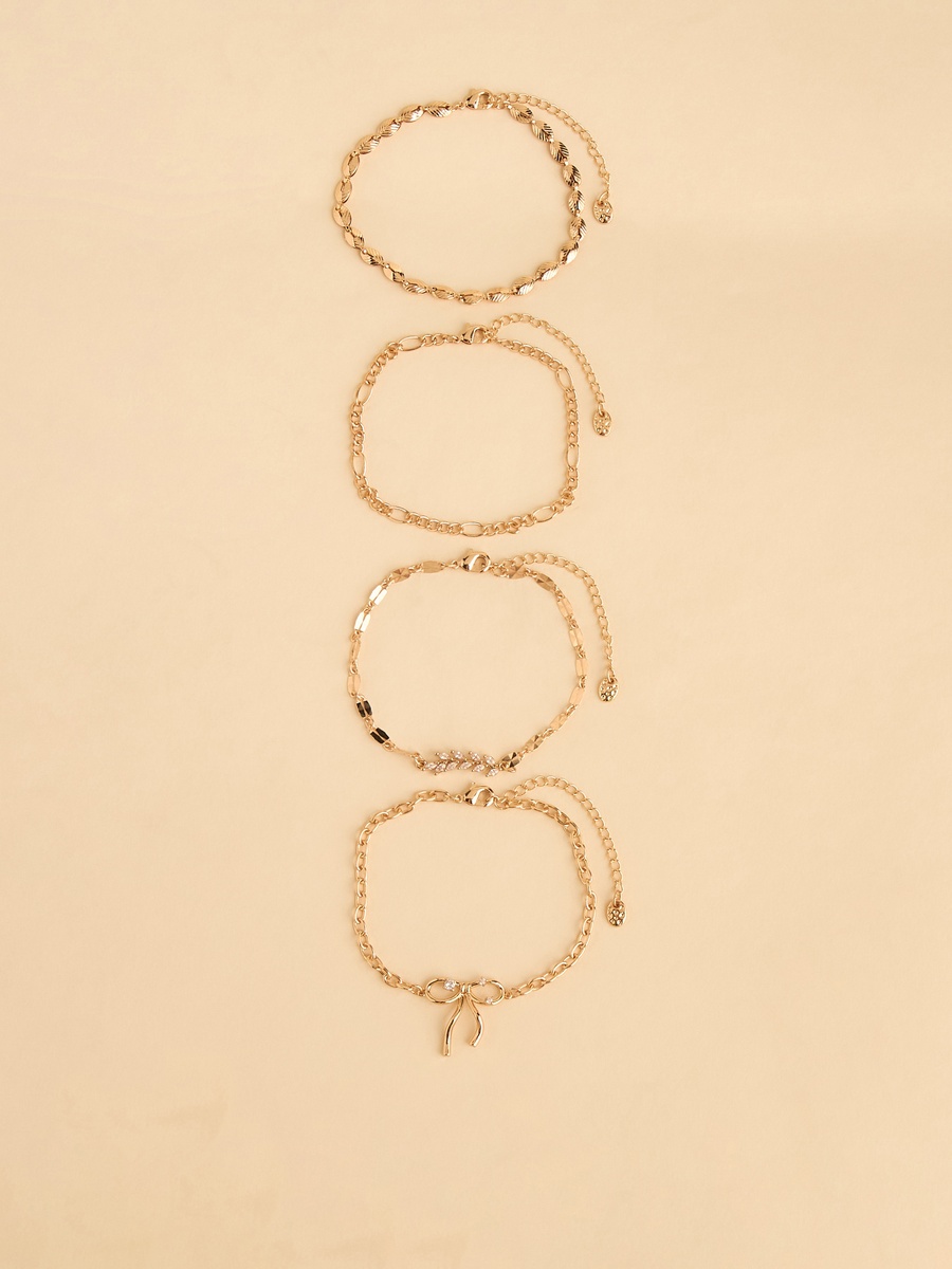 Pack of 4 - Assorted Metallic Bracelet