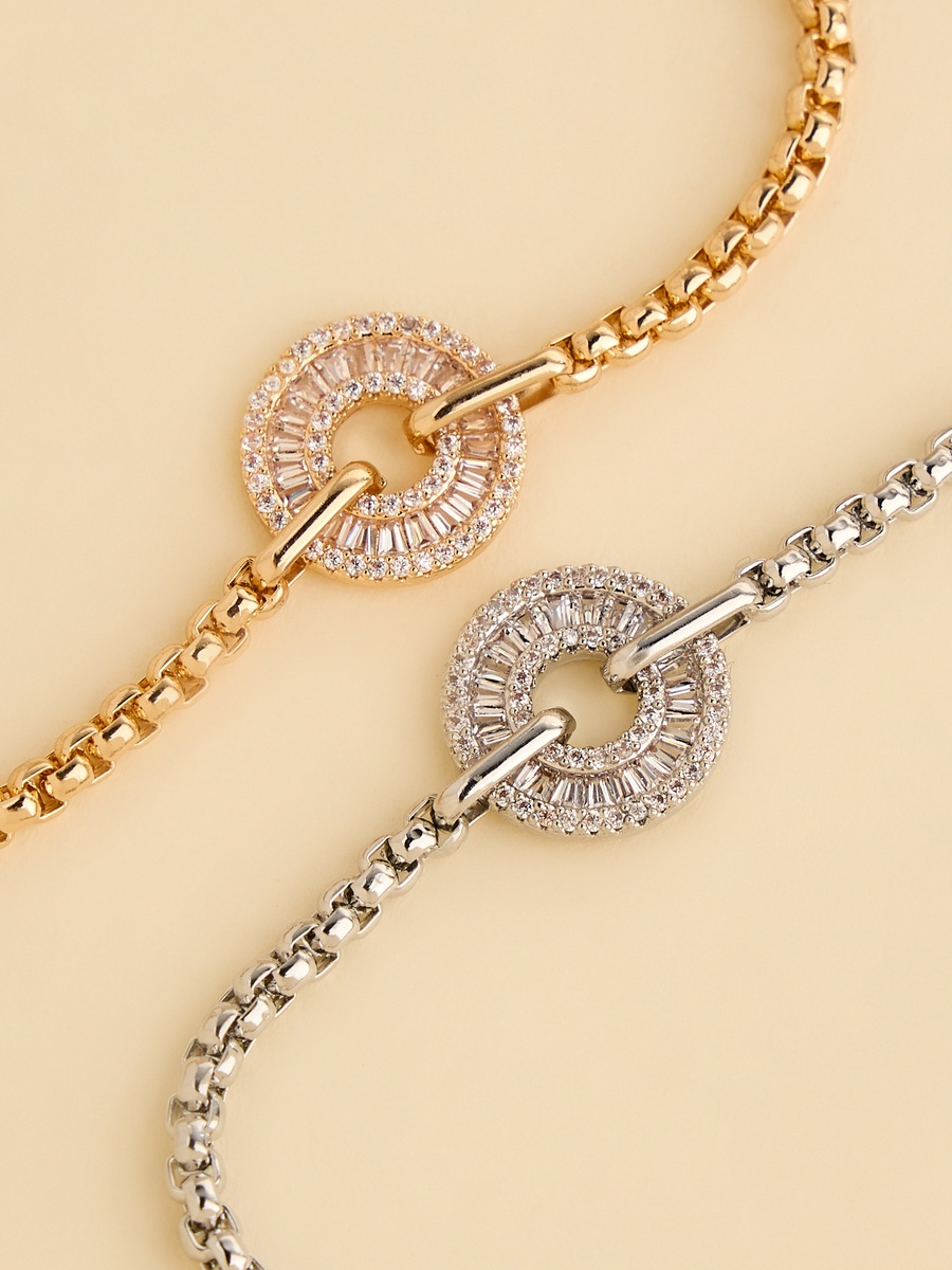 Pack of 2 - Embellished Bracelet with Clasp Closure