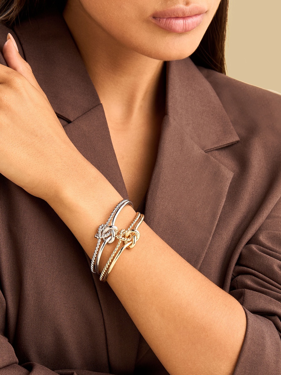 Pack of 2 - Knot Accent Cuff Bracelet