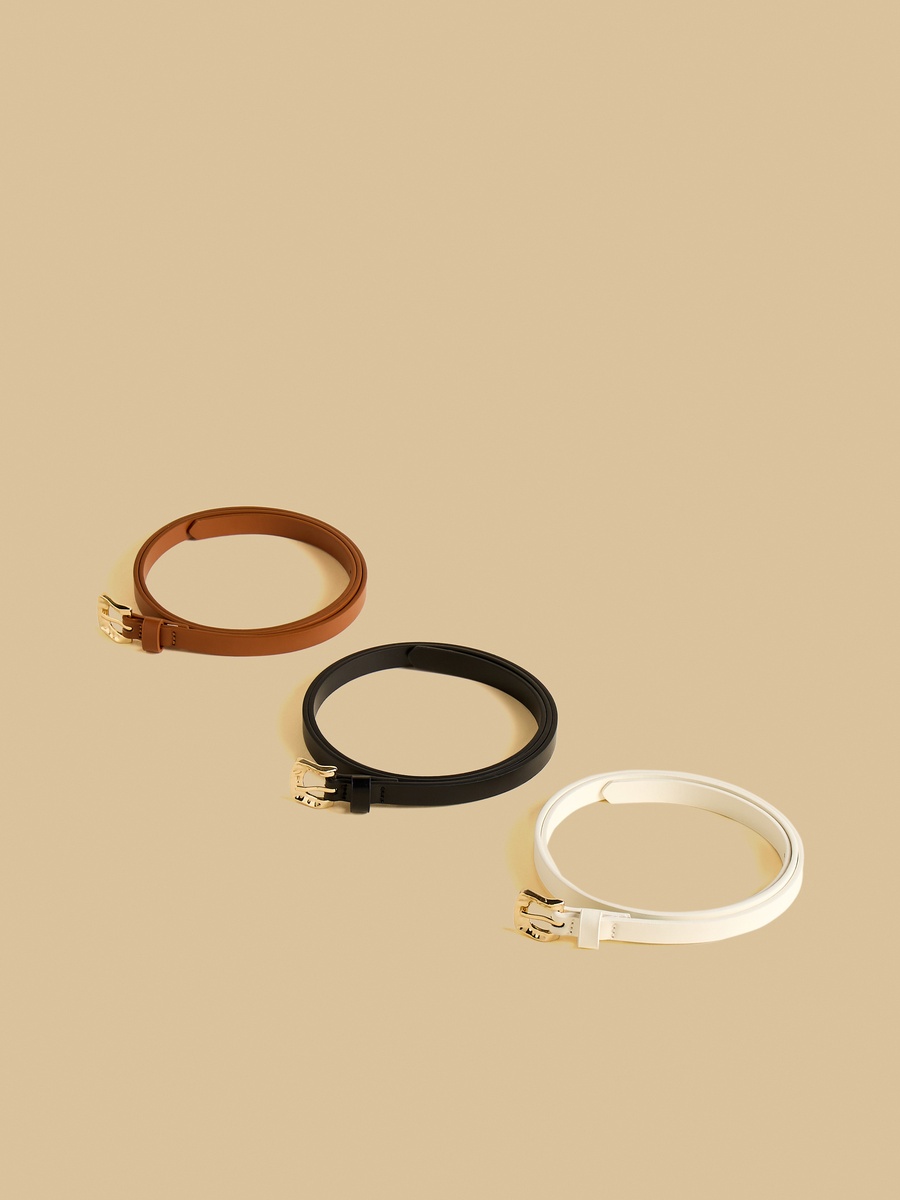Pack of 3 - Pin Buckle Belt