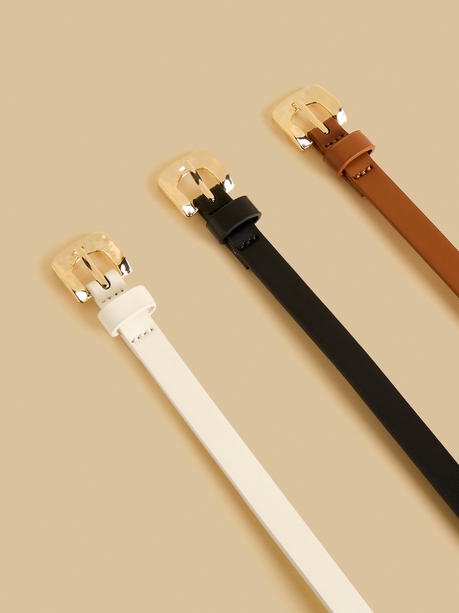 Pack of 3 - Pin Buckle Belt