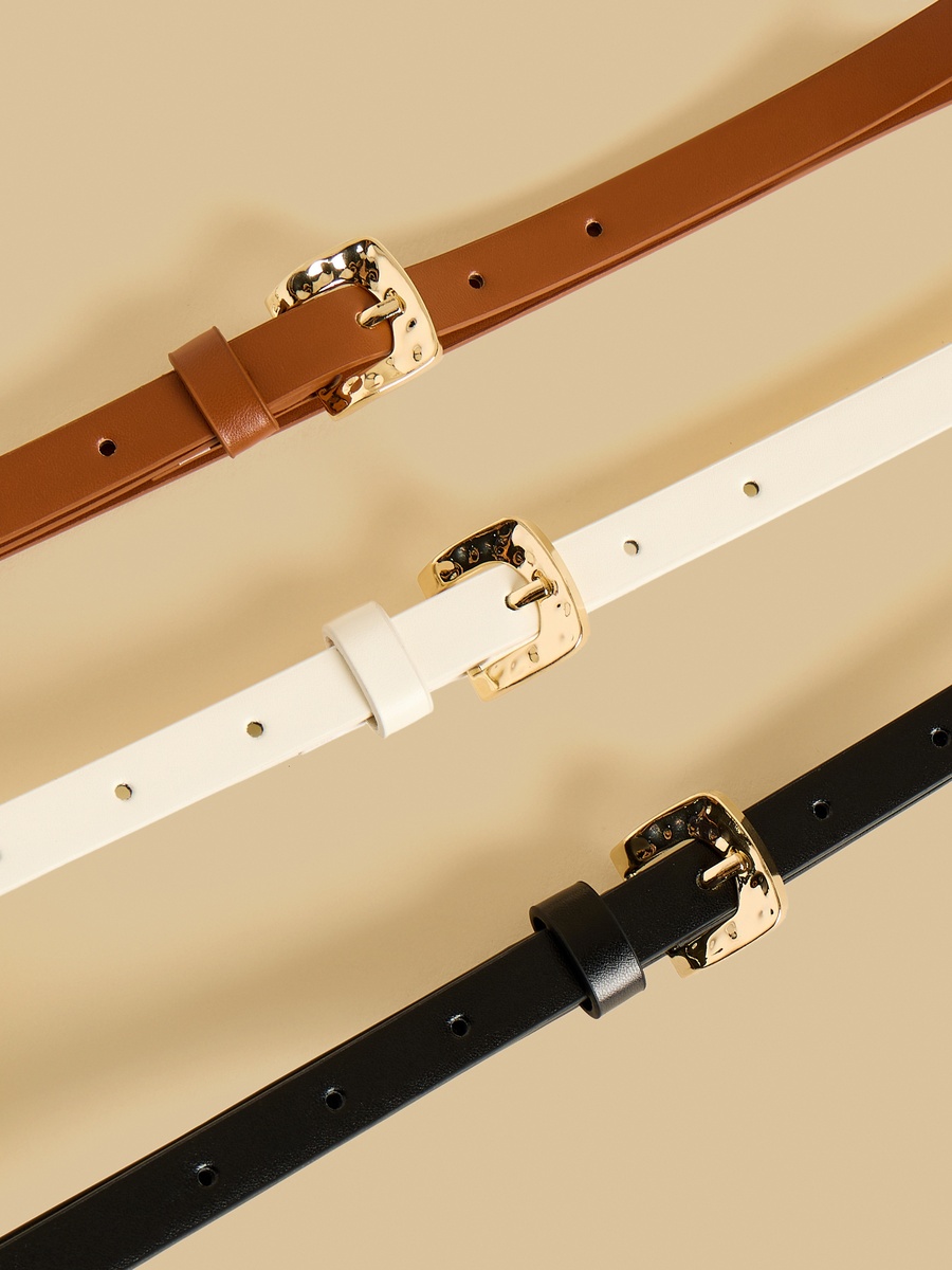 Pack of 3 - Pin Buckle Belt