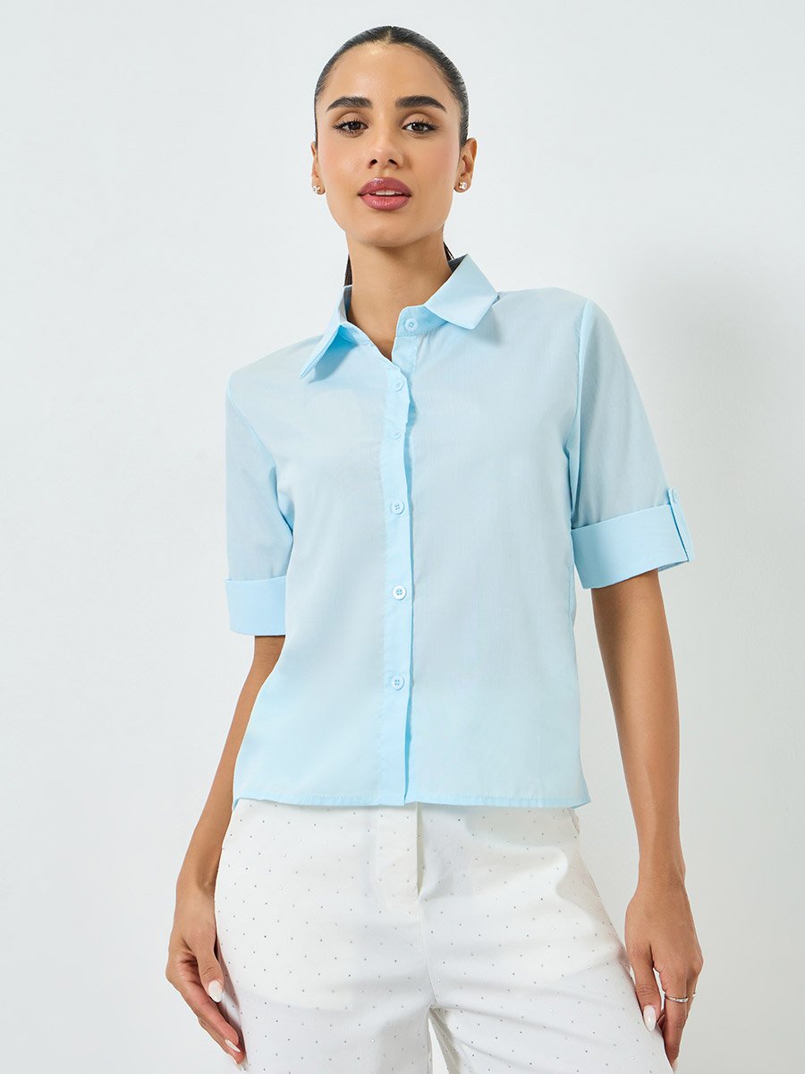 Light Blue Long Sleeve Shirt
