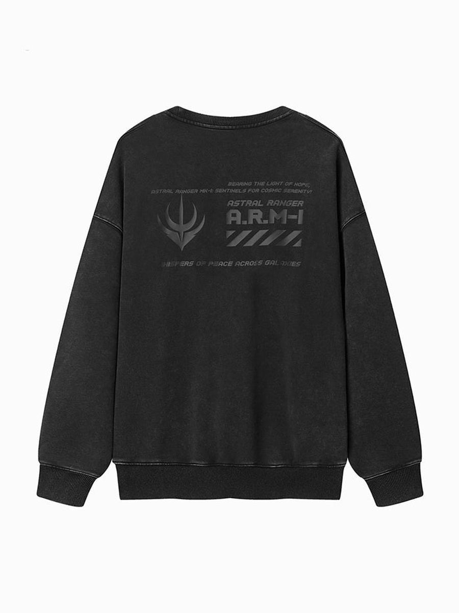 Sweatshirt with Front and Back Print