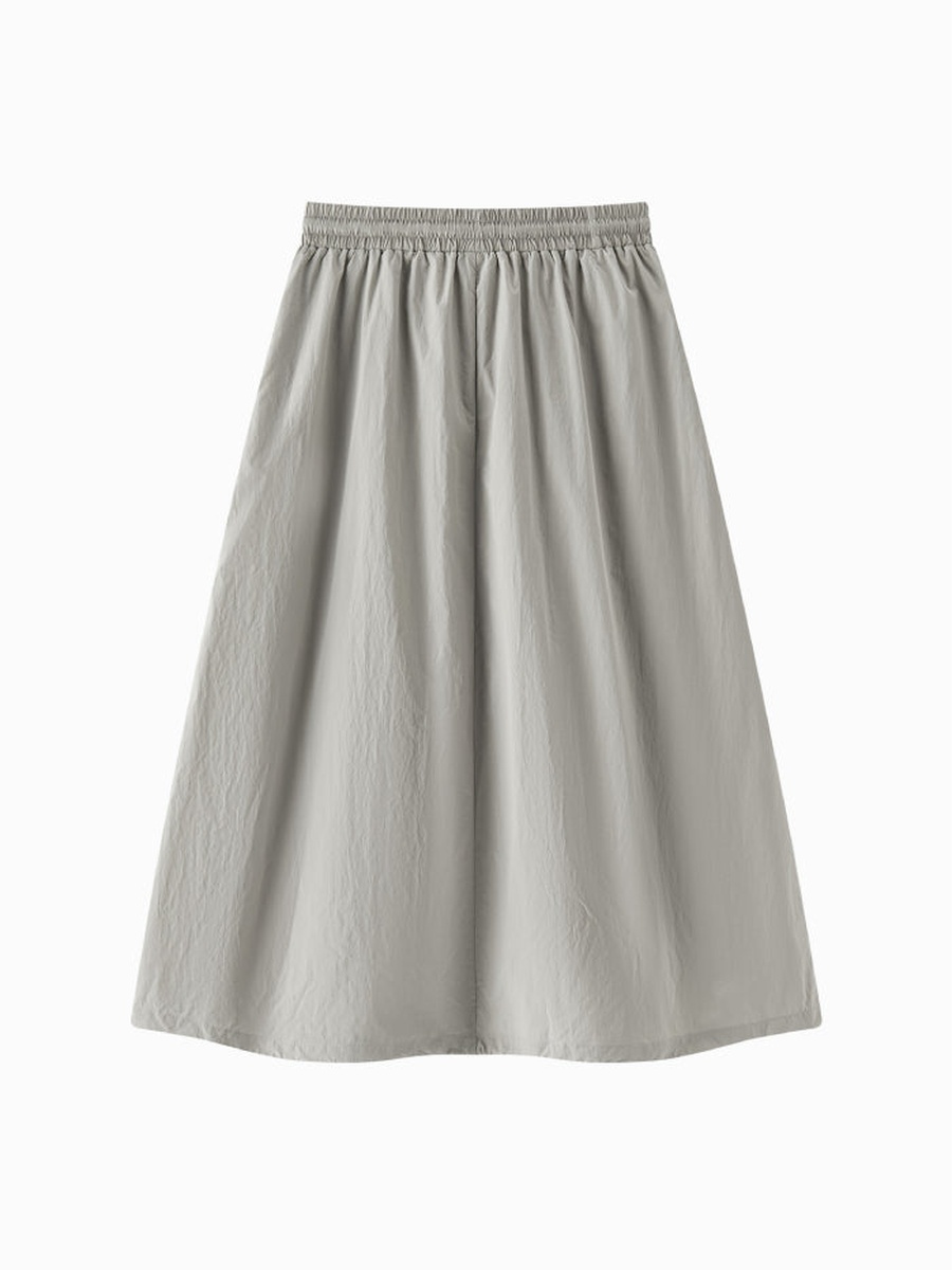 Women Skirt with Lace Trim and Adjustable Hem